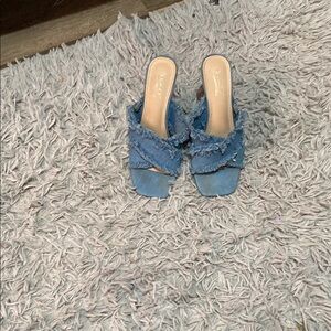 Blue Denim Women's Slide Sandals